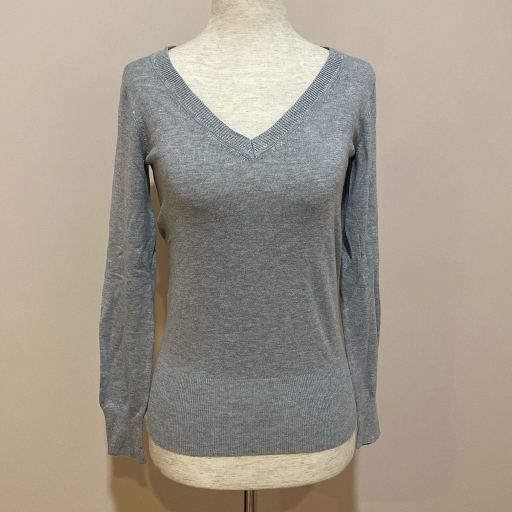 Marks & Spenser Silver Grey V neck sweater